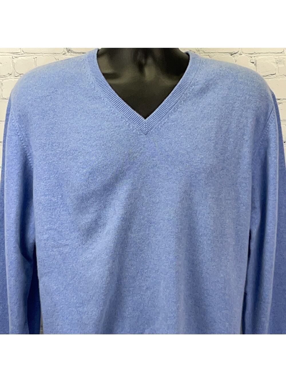 Joseph and Lyman Cashmere Sweater Bloomingdales V Neck Long Sleeve Mens M Medium